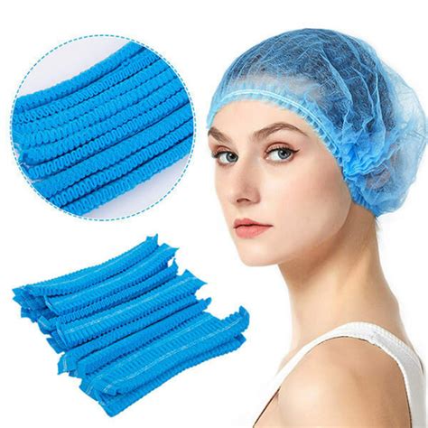 Disposable Medical Hair Clip Cap Nonwoven Bouffant Caps Hair Net For