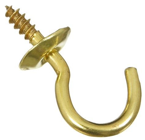 National Hardware N119-628 58 Solid Brass Cup Hooks 5 Count - Walmart 