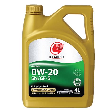Idemitsu 0w 20 Sngf 5 Engine Oil 4ltr Fully Synthetic Loyal Parts