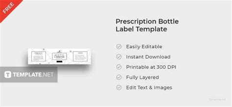Pill bottle label template 4 best images of prescription bottle. Free Printable Label - 31+ Free PSD, Vector AI, EPS Format Download | Free & Premium Templates