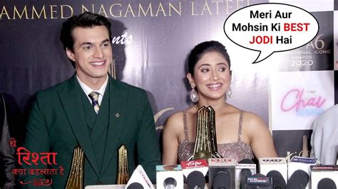 Shivangi Joshi And Mohsin Khan Interview At International Iconic Awards