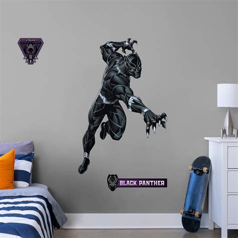 Black Panther Avengers Core Officially Licensed Removable Wall Deca