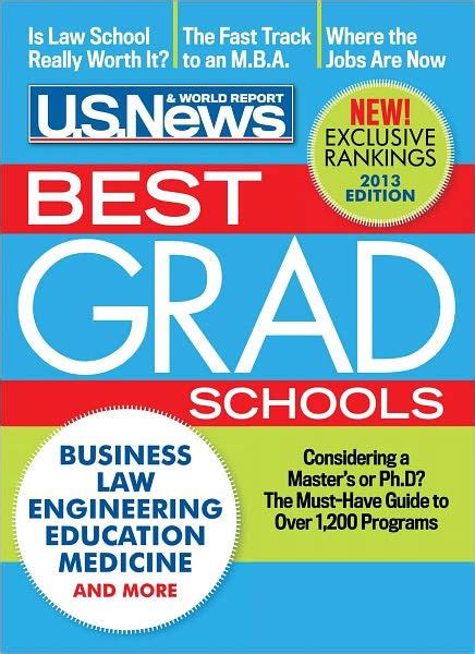 Us News And World Report Best Graduate Schools 2013 By Us News And