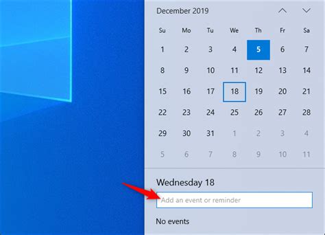 Cómo Usar Su Calendario Desde La Barra De Tareas De Windows 10 Punto