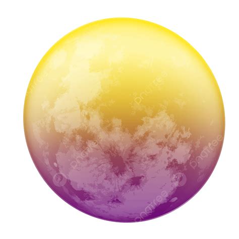Gradations Of Transparent Clear And Yellow Moon Colors Gradasi