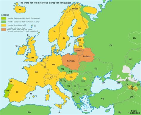 European Maps Showing Origins Of Common Words Business Insider