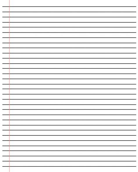 20 Free Printable Blank Lined Paper Template In Pdf And Word Intended