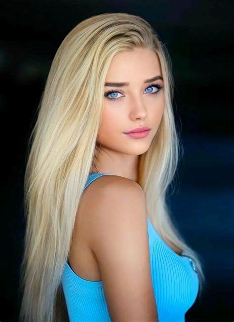 Beautiful Blonde Woman With Long Hair