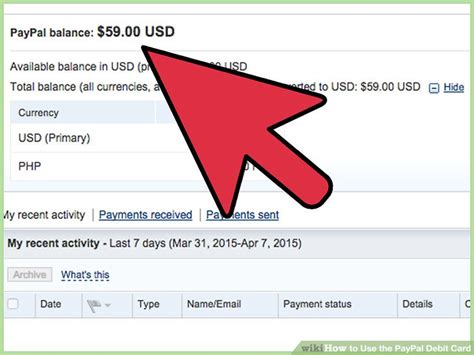 Dial *136# for a summary balance. How to Use the PayPal Debit Card: 8 Steps (with Pictures)