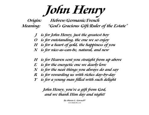 Meaning Of John Henry Lindseyboo