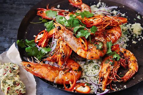 Tiger Prawns With Chermoula Butter Recipe Cart