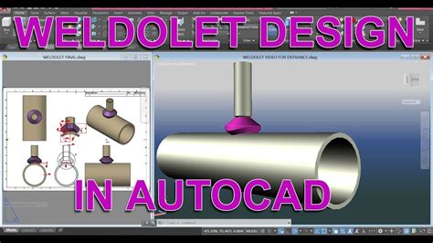 Weldolet Reducer Design In Autocad In 2022 Autocad 3d Tutorial