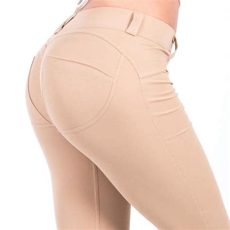Heyjoe S Xl Women Low Waist Pants Push Up Hip Solid Trousers For Women