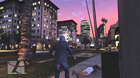Grand Theft Auto 5 5 Star Wanted Level By Punching Youtube