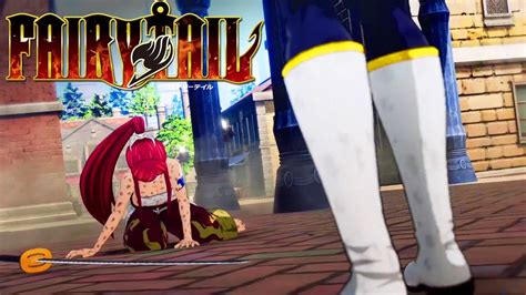 Erza Vs Kagura Boss Fight Epic Cutscene Fairy Tail Game Ps4 Pro