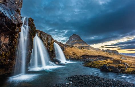 Incentive Isalnd Waterfalls And Kirkjufell Sunrise Iceland Maximize