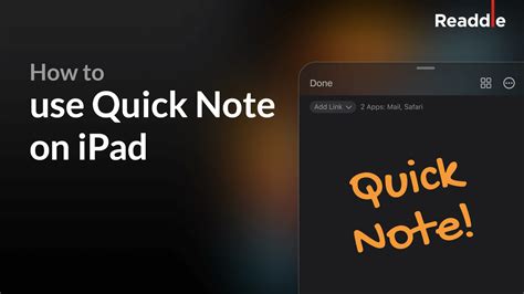 How To Use Quick Note On Ipad Ipados 15 Quick Note Tutorial