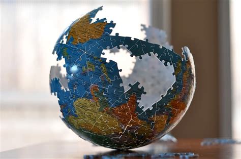 Children's globe 3d puzzle balls. 3D Globe Puzzle | This was a bit of a challenge to put ...
