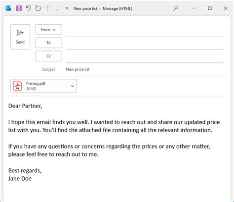 How To Create A Template In Outlook With Attachment