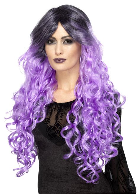 Gothic Glamour Purple Wig — Party Britain
