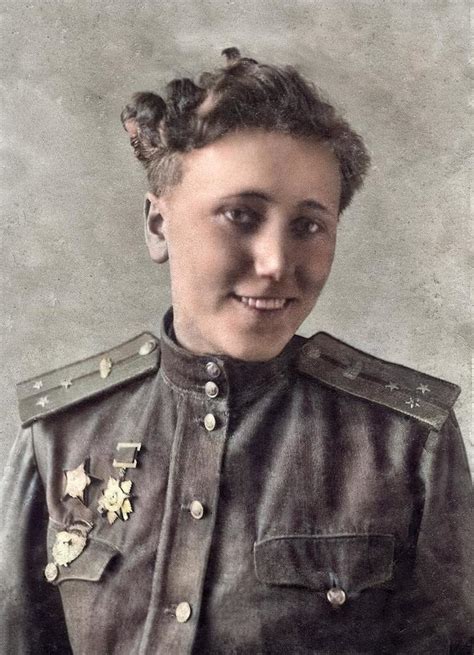 Aleksandra Samusenko Soviet Tank Commander And Liaison Officer