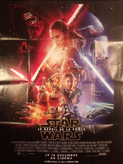 affiche du film star wars le reveil de la force titre original star wars the force
