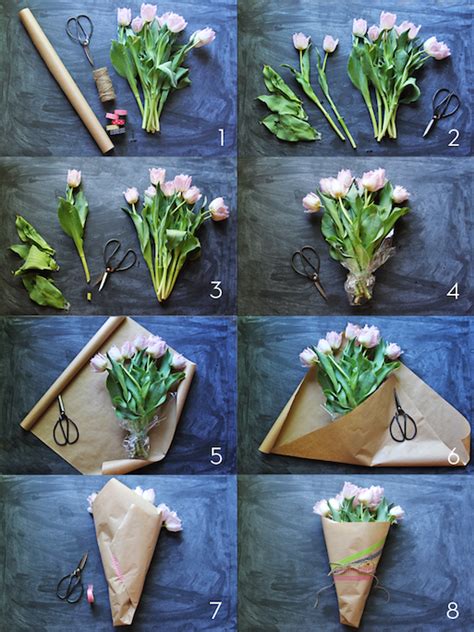 Pull Together Bouquets With Wrapping Paper How To Wrap Flowers