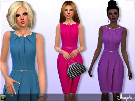 Into The Blue Dress By Margie At Sims Addictions Sims 4 Updates