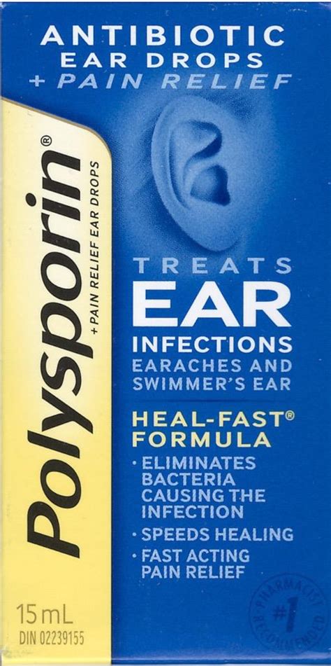 Polysporin Antibiotic Ear Drops For Earaches Swimmers Ear Heal Fast