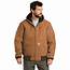 Carhartt  Mens J140 Quilted Flannel Lined Hooded Duck Active