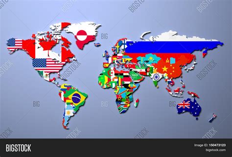 World Map All States Image And Photo Free Trial Bigstock