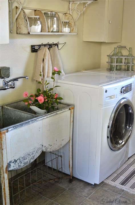Simple laundry room cabinet ideas and design decorating minimalist. ~Laundry Room Essentials~ (Faded*Charm) | Vintage laundry ...