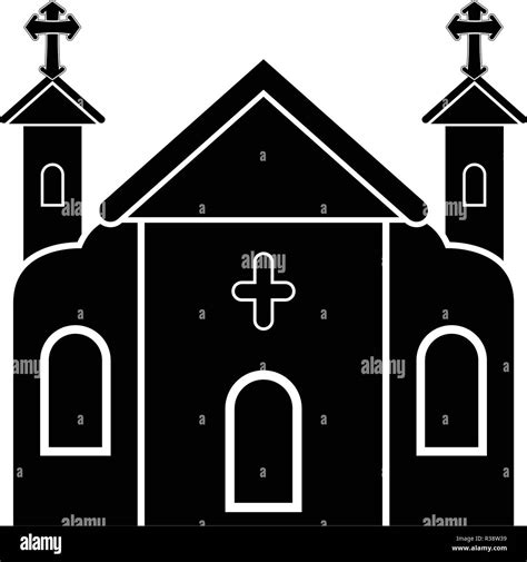 Isolated Catholic Church Silhouette Stock Vector Image And Art Alamy