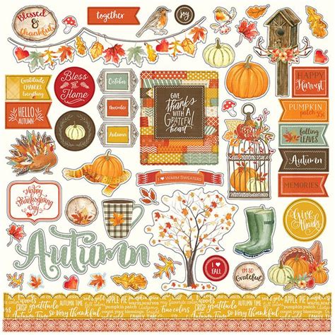 Falling Leaves Photo Play Paper Co Sticker Sheets Autumn Leaves
