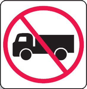Maybe you would like to learn more about one of these? No Trucks Sign