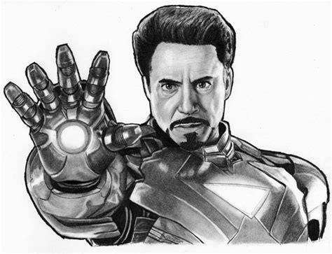 Los Mejores Dibujos De Iron Man Tony Stark A Lápiz