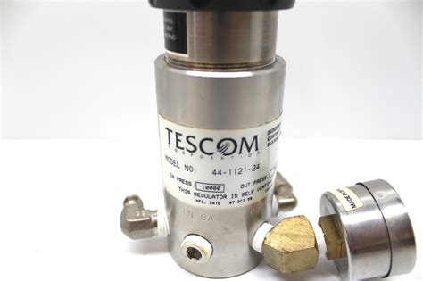 Tescom 44-1121-24 High Pressure Regulator Stainless Steel 10000 PSIG to ...
