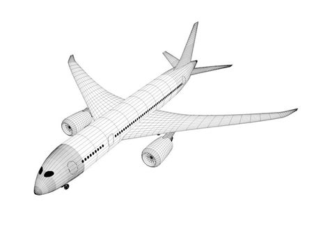 터보 보잉 보잉 787 800 드림 라이너 3D 모델 20 c4d Free3D
