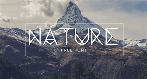 Nature Free Font · Pinspiry