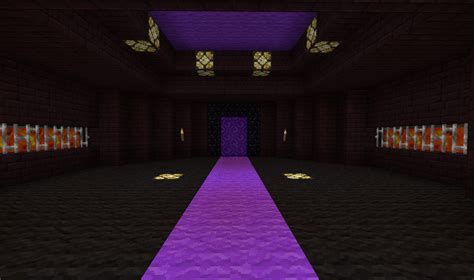 My Nether Portal Room Simple And Sinister Minecraft