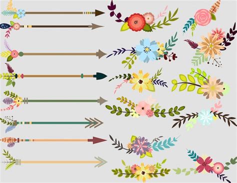 Free Flower Arrow Svg 594 Svg Png Eps Dxf File