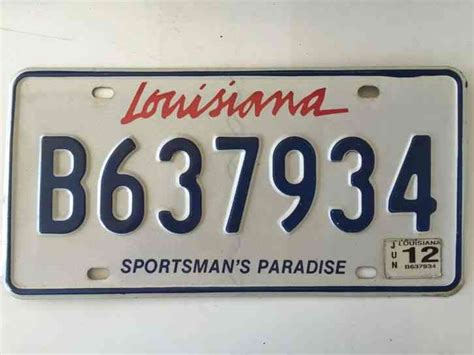 Louisiana License Plate 1977 78