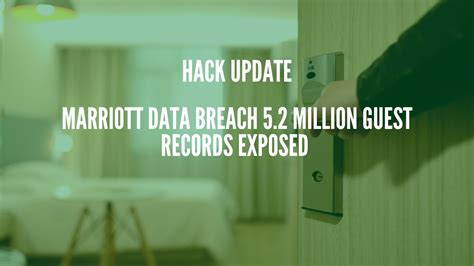 Marriott Data Breach 52 Million Guest Records Exposed
