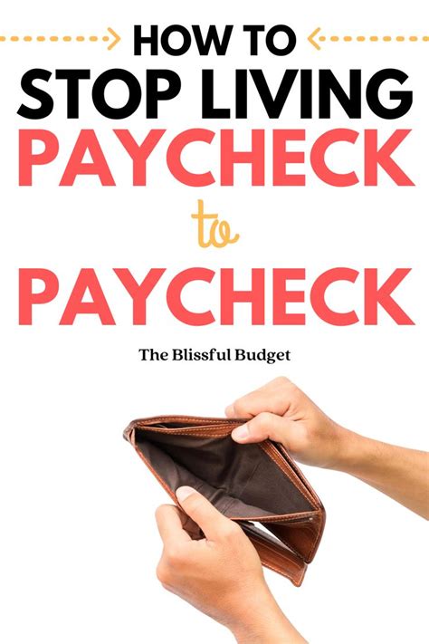 How To Stop Living Paycheck To Paycheck In 2020 Personal Finance