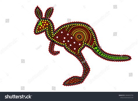 Kangaroo Dot Painting Images Browse 117 Stock Photos And Vectors Free