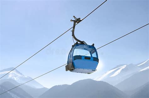 Gondola Lift In The Ski Resort Stock Image Image Of Resort Nature