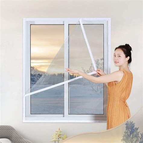 Winter Window Insulation Kit Plastic Cloth Warm Curtain Insulator Film
