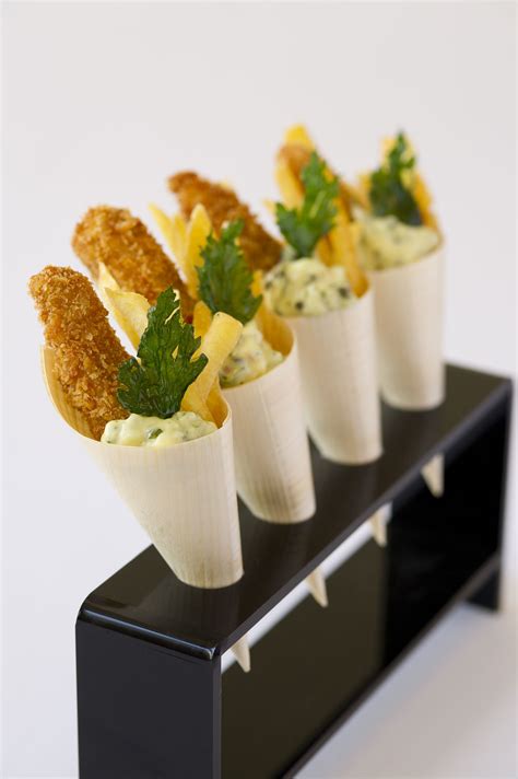 Fish And Chip Canapes Modern British Food Its Appetising Pinterest