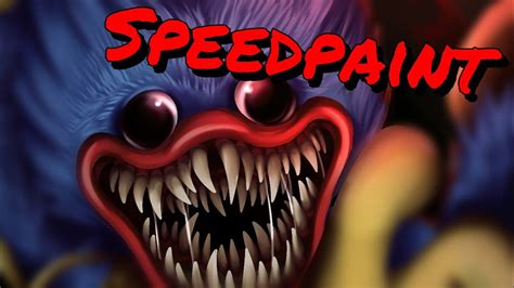 Huggy Wuggy Poppy Playtime Speedpaint Youtube