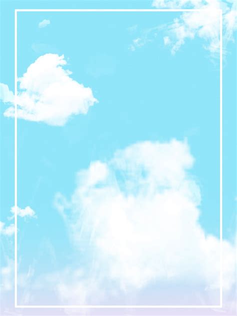 Blue Sky White Clouds Fresh Background Wallpaper Image For Free